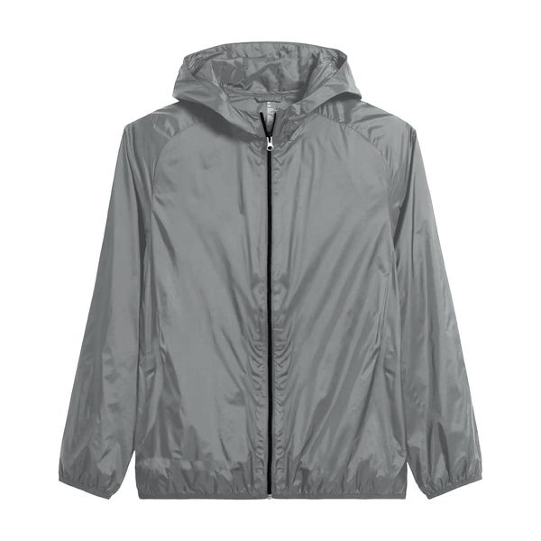 Jaqueta Corta Vento Impermeável Masculina Cinza