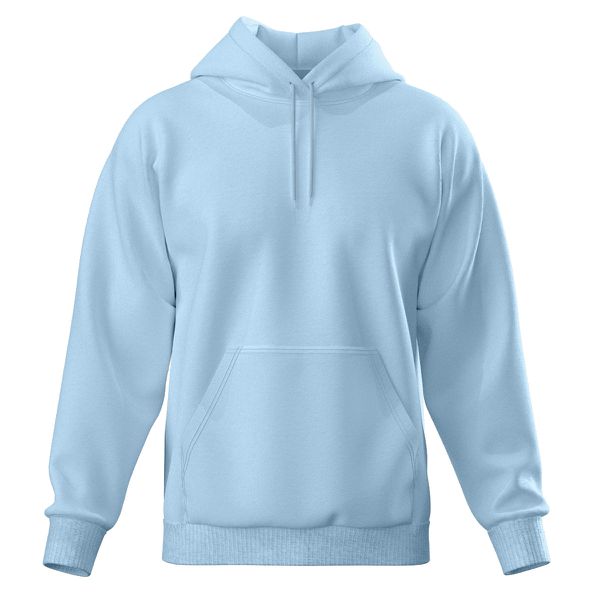 Blusa De Moletom Canguru e Capuz Azul Bebe