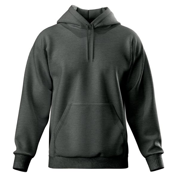 Blusa De Moletom Canguru e Capuz Chumbo