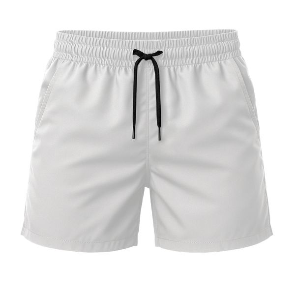 Short Moda Praia Tactel Leve Branco Liso