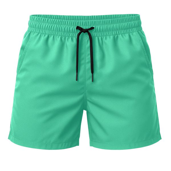 Short Moda Praia Tactel Leve Verde Agua Liso