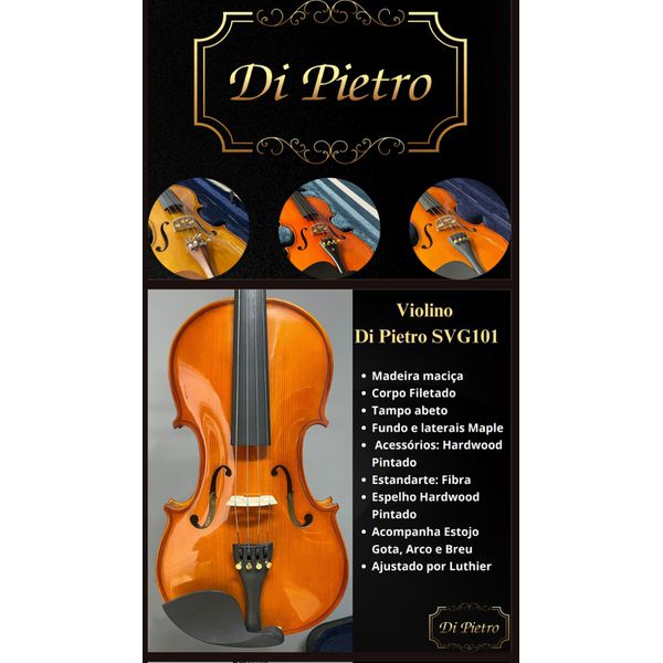 Violino DI Pietro 4/4 Ajustado pelo Luthier