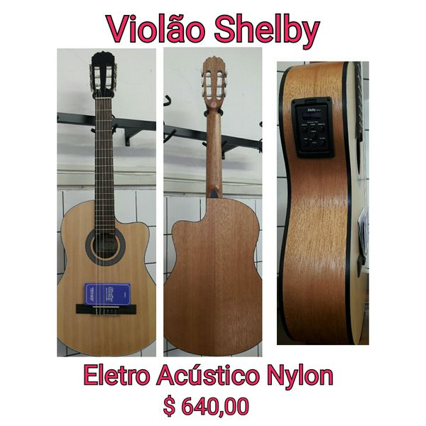 Violão Elétrico Shelby Nylon SN61C