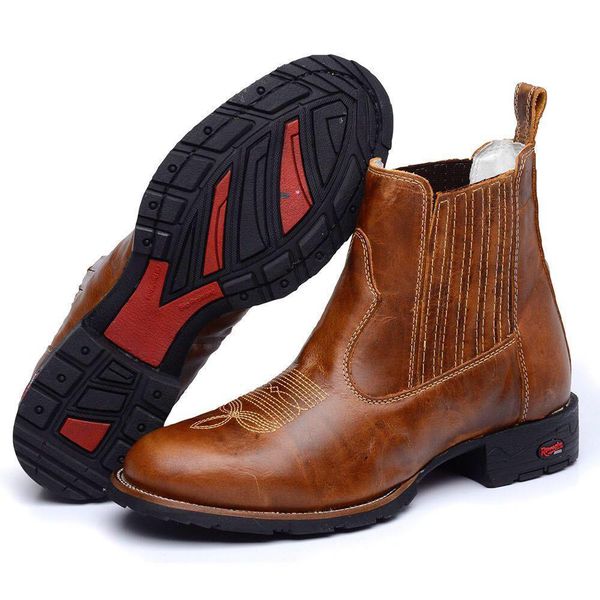 Botina amarela hot sale masculina