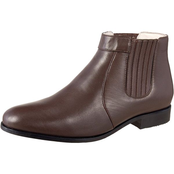 Botina Couro de Carneiro Café Comfort 1701