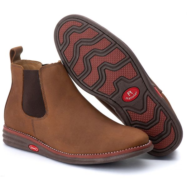 Botina Couro Castor Comfort 1900