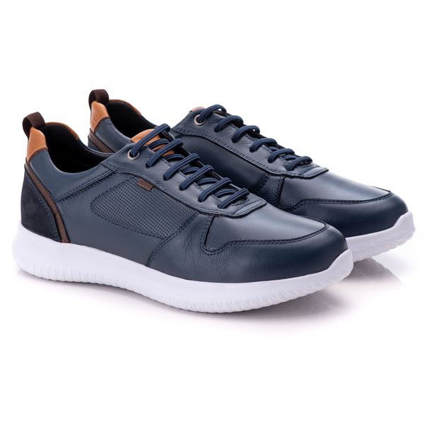 Tênis Masculino Azul Comfort 3022