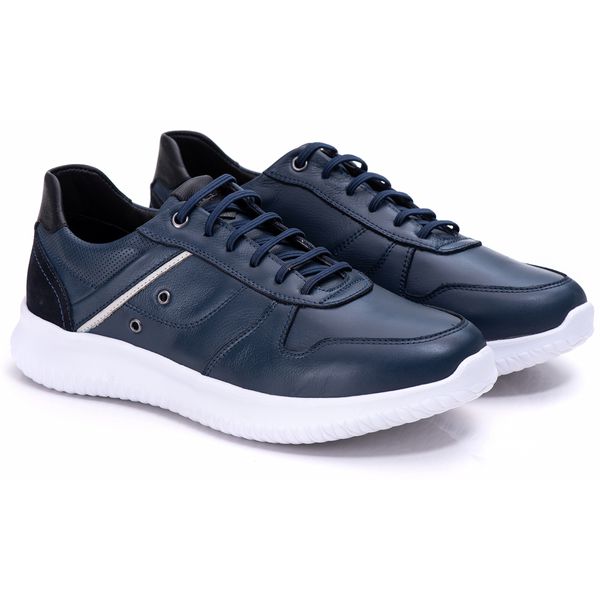 Tênis Masculino Ultra Leve Azul Comfort 3023