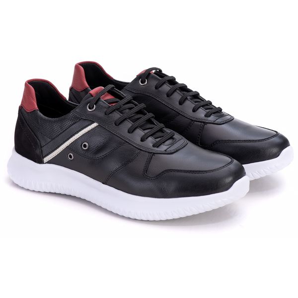 Tênis Masculino Ultra Leve Preto Comfort 3023