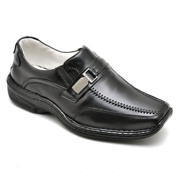 Sapato Comfort Masculino em Couro Preto 2018