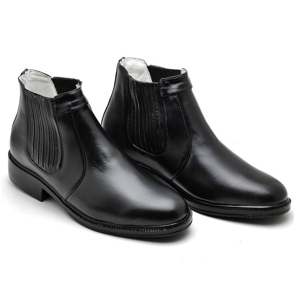 Botina Couro de Carneiro Preto Comfort 1501