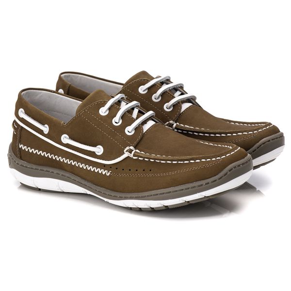 Dockside Comfort Masculino em Couro Castor 7500