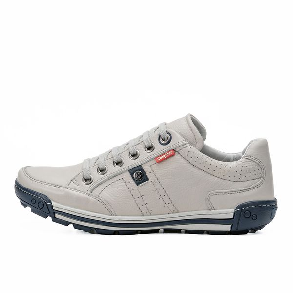 Sapatênis Masculino Ransterine Couro Gelo Comfort Ransterine