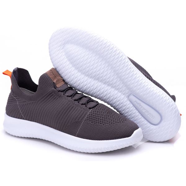 Tênis Sneaker Ultra Leve Ransterine Grafite