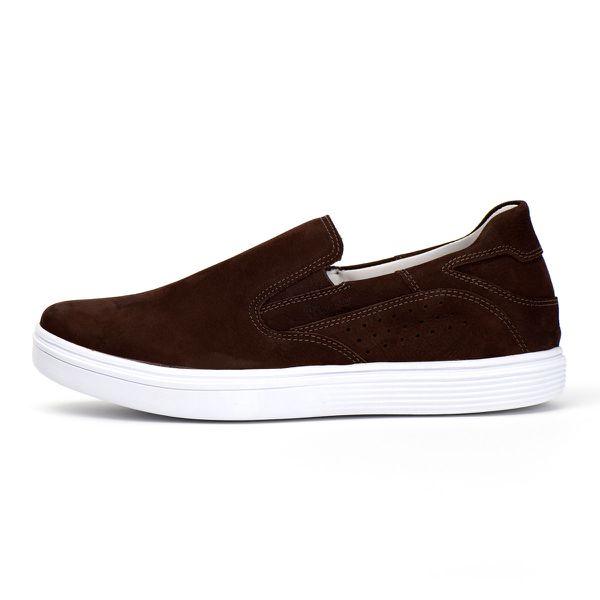 Slip On Masculino Ransterine Café Comfort 