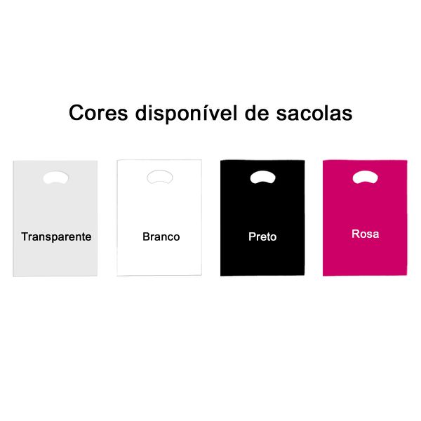 100 Sacolas Personalizadas Boca de Palhaço 16x22