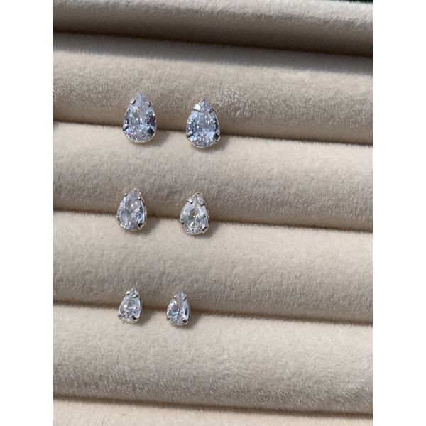 Brinco Gota Cristal Trio 