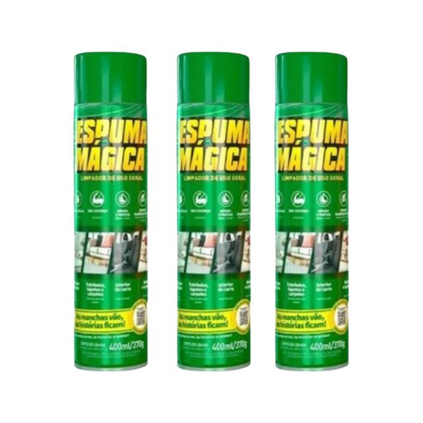 Kit Produto Para Limpar Banco Do Carro Sofá Espuma Mágica