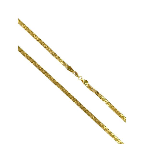 Corrente Grumet Dupla Fecho Lagosta Banhado A Ouro 18k