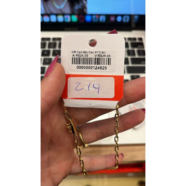 Corrente Cartier Alongada Fecho Canhão Banhado A Ouro 18k