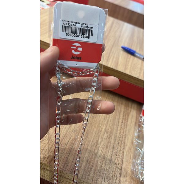 Corrente 3x1 Riscada Fecho Lagosta Banhado A Prata 925