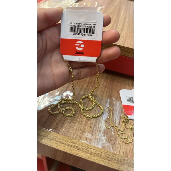 Colar Cordão Baiano Banhado A Ouro 18K