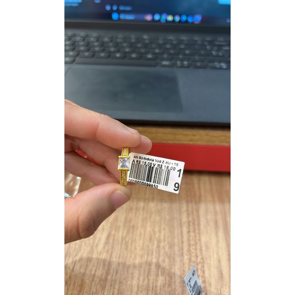 Anel Borboleta Vazado Banhado A Ouro 18k