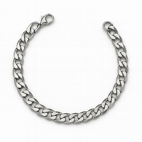 Pulseira Grumet Chapada Fecho Lagosta Aço Inoxidável