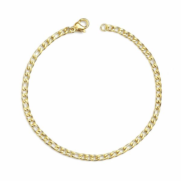 Pulseira 3x1 Fecho Lagosta Banhada a Ouro 18K