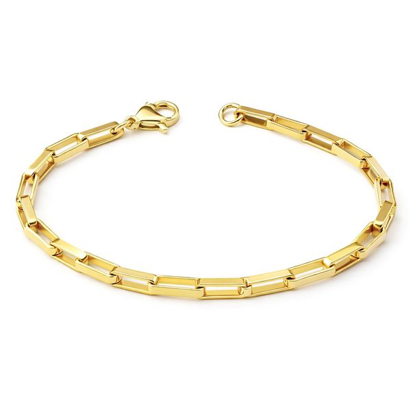 Pulseira Cartier Chapada Fecho Lagosta Banhado a Ouro 18K