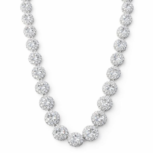 Colar Angelic Cravejado Hipoalergênico Banhado a rata 18K