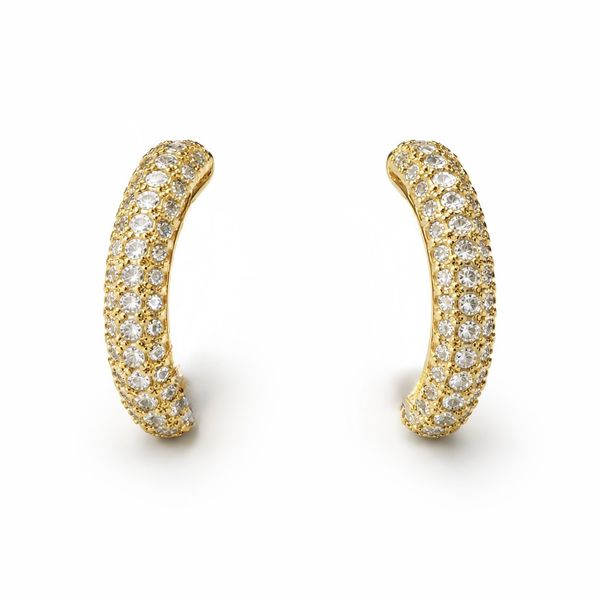 Brinco Ear Cuff Cravejado Hipoalergênico Banhado a Ouro 18K