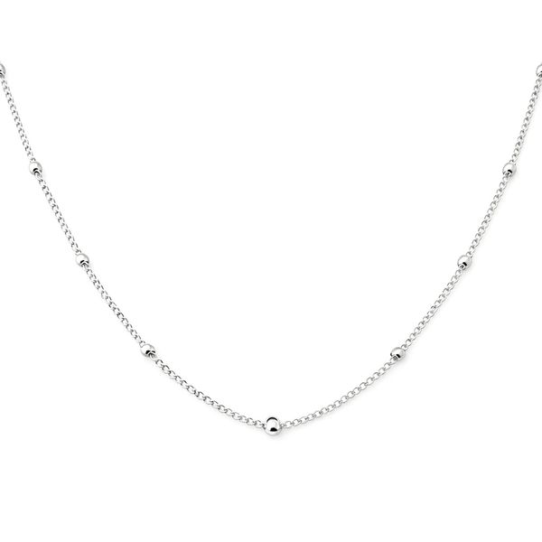 Colar Bolinha Grume Banhado a Prata 925