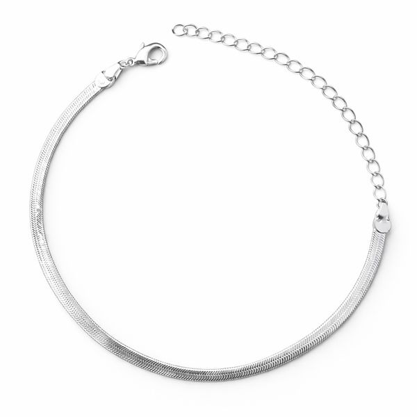 Pulseira Laminada Banhado a Prata 925