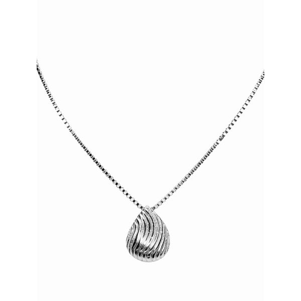 colar Gota Vitange Banhado A Prata 925