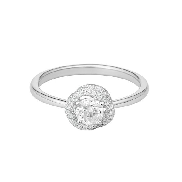 Anel Pequeno Principe Zircônia Banhado a Prata 925