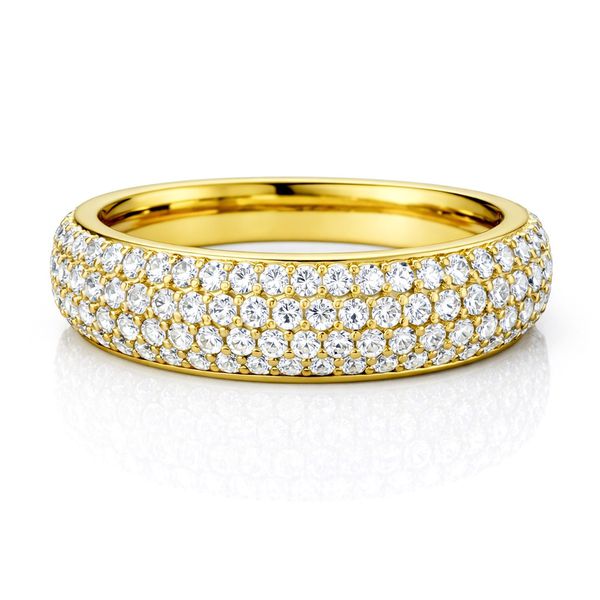 Anel Life Glamour Cravejado Aço Dourado