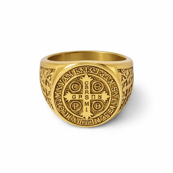 Dedeira São Bento Redonda Aço Dourado