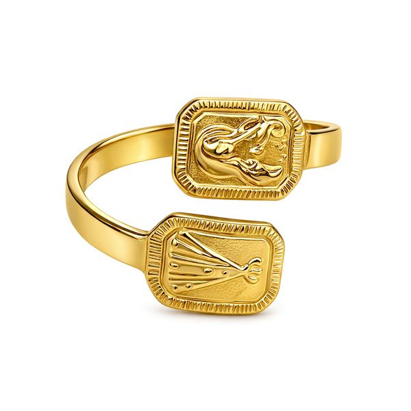 ANEL Nossa Senhora Regulável Banhado a Ouro 18K