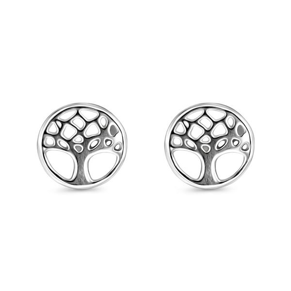 Brinco Árvore da Vida Banhado A Prata 925