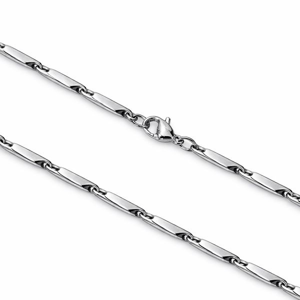 Corrente Espelhada Fecho Lagosta Aço Inoxidável 