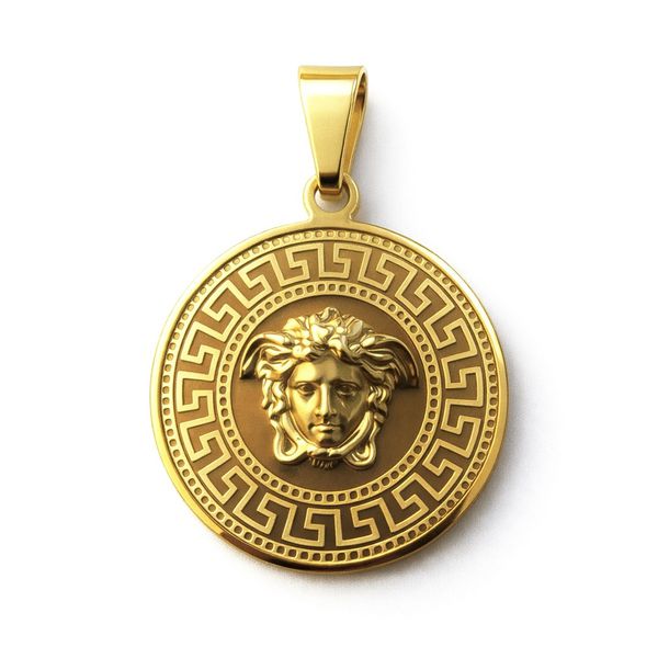 Pingente Versace Aço Dourado