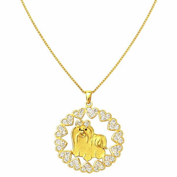 Colar Yorkshire Zircônia Banhado a Ouro 18K