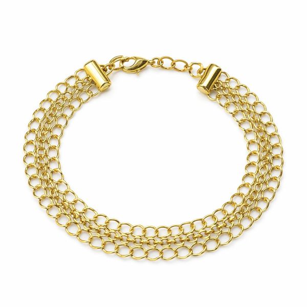 Pulseira Ponto Peruano Banhado a Ouro 18K