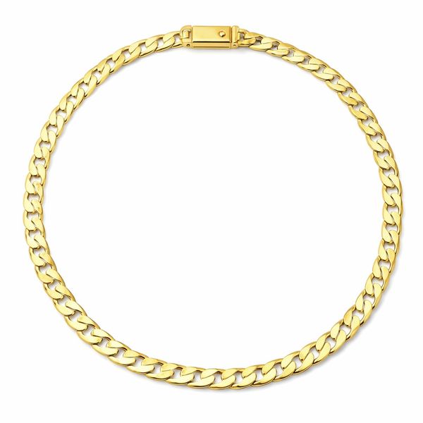 Pulseira Grumet Chapada Fecho Gaveta Banhado a Ouro 18K
