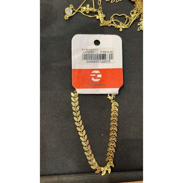 Pulseira Escama Banhado A Ouro 18K