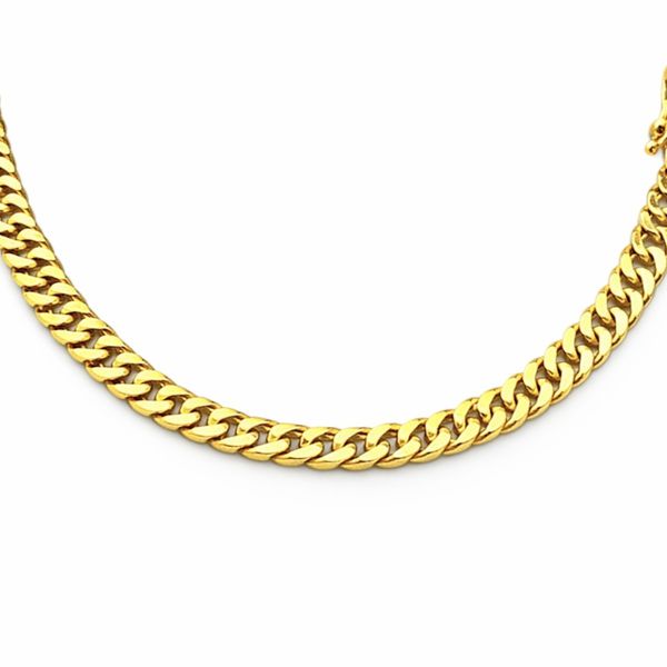 Colar Grumet Dupla Banhado a Ouro 18K