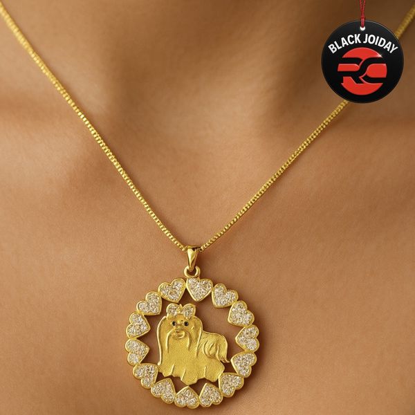 Colar Yorkshire Zircônia Banhado a Ouro 18K