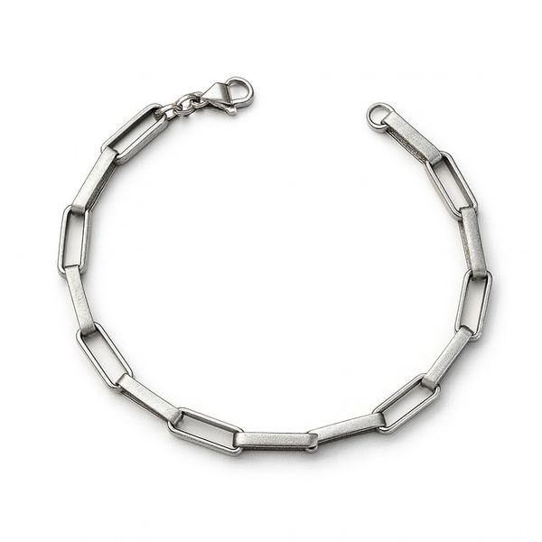 Pulseira Tijolinho Alongada Aço Inoxidável