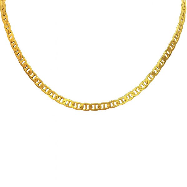 Colar Piastrine Banhado A Ouro 18K